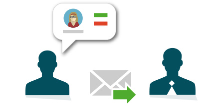 Symbol Modul "Kontakt vorstellen"